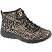 Skechers Women's Burst Seeing Stars High Top,Black/Gold,US 8.5 M