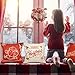 LUDILO Christmas Pillow Covers 4Packs 18x 18 Inches Christmas Decor Throw Pillow Case Covers Home Decor Sofa Cover Cushion Christmas Decorative Pillowcase Indoor Decor for Christmas Party Supplies