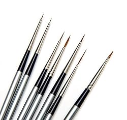 AIT Art Select Red Sable Detail Brush Set, 7 Pure