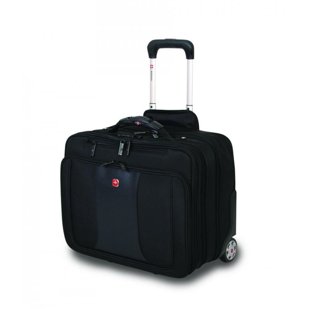 Wenger Executive Rolling Office Wheeled Business Case, Black 17 Amazon