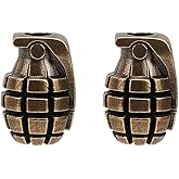 FINGERINSPIRE 2 PCS Retro Brass Cylindrical Loose Beads, 20x14mm, Brass, Antique Bronze, European Style