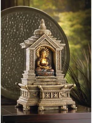 14773 Wholesale Golden Buddha Temple Fountain Fountain Water Waterfall Decor Room Decorative Whmart