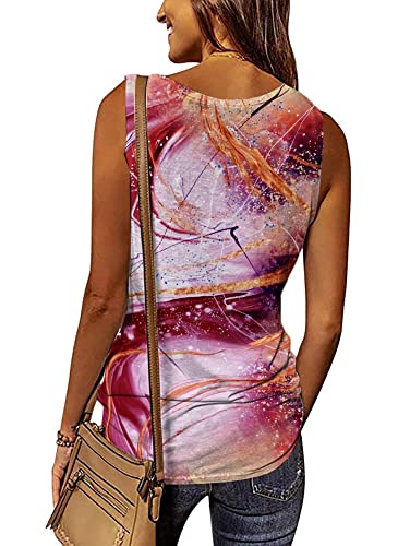 WOMENS SUMMER TOPS 2023 TRENDY TANK TOP SLEEVELESS SHIRTS LOOSE FIT ATHLETIC SHIRTS
