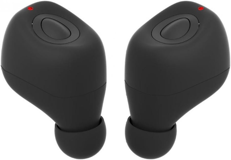 Q17 Wireless mini bluetooth earphone, New style CHSMONB Sport in-ear Earplugs, Smart Noise Canceling USB CSR4.1 Stereo Magnetic Headphone, Wireless Bluetooth Earbuds with Built in Mic for Gym Running Driving & Cooking, 5 Hours Play Time (Black)