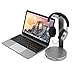 Satechi Aluminum USB Headphone Stand Holder with 3 USB 3.0 Ports & 3.5mm AUX Port - Universal Fit - Compatible, Bose, Sony, Beats, JBL, Panasonic, AKG (V1, Space Gray)