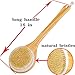 MASWATER Dry Brushing Body Brush - for Dry Skin Brushing & Exfoliating with 100% Natural Boar Bristles & Long Handle kit, Back Brush Scrubber, Bath & Shower Brush, Face Brush,Cellulite Massager Brush