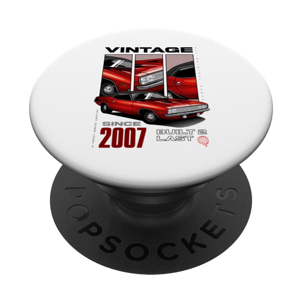 I'm Not Old I'm Classic Car Vintage Born In 2007 PopSockets Swappable PopGrip