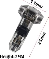 Double T-type Gold Pin Terminal Wiring Connector Set of 10 view 2