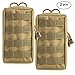 Owlike 2 Pack Tactical Molle Pouches - Compact Utility Water-Resistant EDC Pouch, Gadget Gear Hanging Chest Vest Waist Bag for Camping and Hiking Traveling