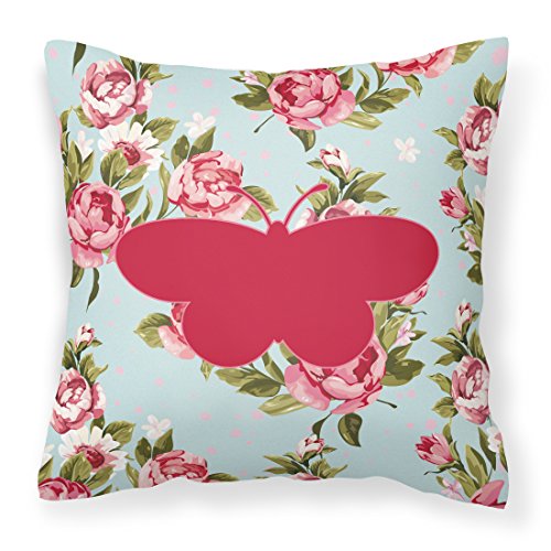 Caroline's Treasures BB1051-RS-BU-PW1818 Butterfly Shabby Chic Blue Roses BB105…