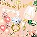 Bachelorette Party Decoration Rose Gold Bridal Shower Decorations kit Bride To Be Banner Veil Sash for Bride,30