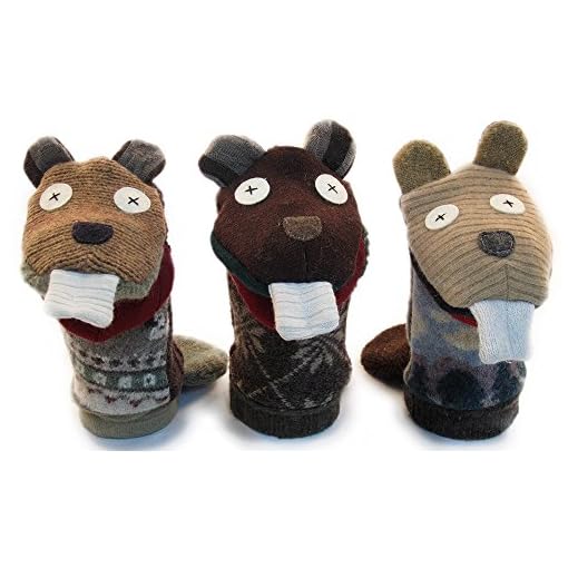 Cate & Levi Beaver Hand Sock Puppet with Moveable Mouth - Great for Improving Kids Skills, Storytelling and Imagination, Handmade in Canada, Eco Friendly - Image 3