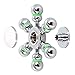 Tenergy Heavy Duty Solid Brass Copper Premium Finger Spinner, R188 Bearing, 4 to 5 Minutes Spinning, Chrome Finish, Silver Color