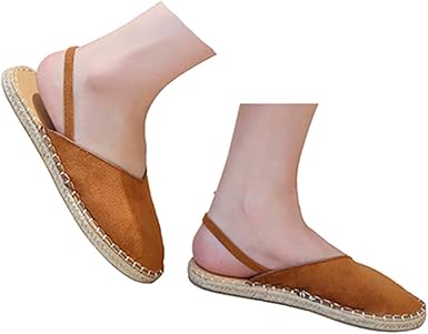 Amazon.com: Flat Wedge Sandals Slip On Shoes Womens Low Heel Platform Pointed Toe Roman Shoes 