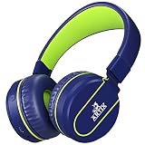 Artix RS7 Sports Foldable Bluetooth on Ear Headphones with 3.5mm Cable - Blue