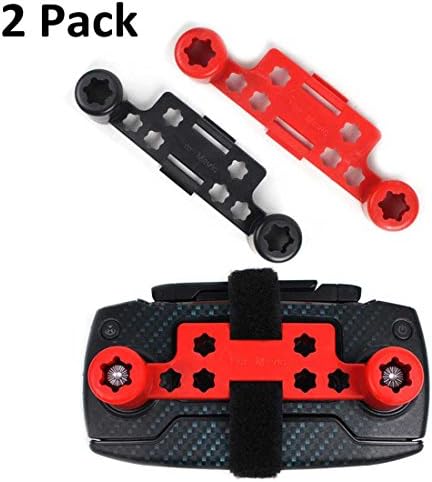 [2 Pack] DJI Mavic Pro Controller Joystick and Screen Protector Bracket, Runhome Mavic Remote Controller Stick Transport Clip Anti-Shake Holder and Screen Guard Cover with Velcro Fixation Strap