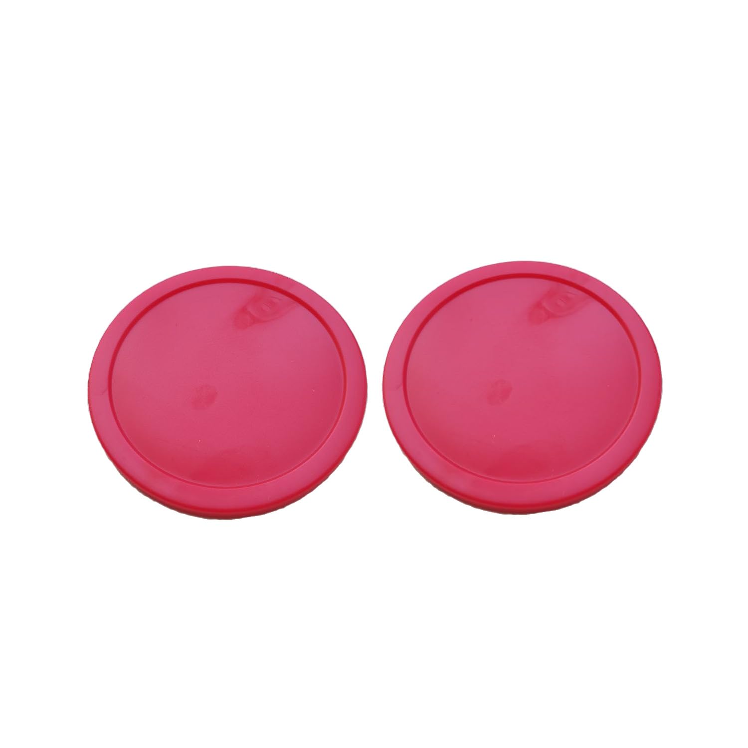 View 1 of 2-Pack 3.25-Inch (82mm) Heavy-Duty Full-Size Air Hockey Pucks – Replacement 1 oz (28g) Pucks for Commercial & Arcade Air Hockey Tables – Smooth Glide, 7mm Thick