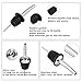 eBoot 12 Pack Stainless Steel Liquor Bottle Speed Pourers Tapered Spout with Rubber Dust Caps