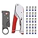 Amzdeal Coax Cable Crimper Coaxial Compression Tool Kit Wire Stripper with 20 PICS F RG6, RG59, RG58 Compression Connectors