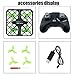 Mini RC Quadcopter Drone UFO,Sanmersen Micro Foldable Drone Headless Mode 2.4Ghz 4CH 6-Axis Gyro Remote Control LED Lights Nano Aircraft Helicopter for Beginners Kids