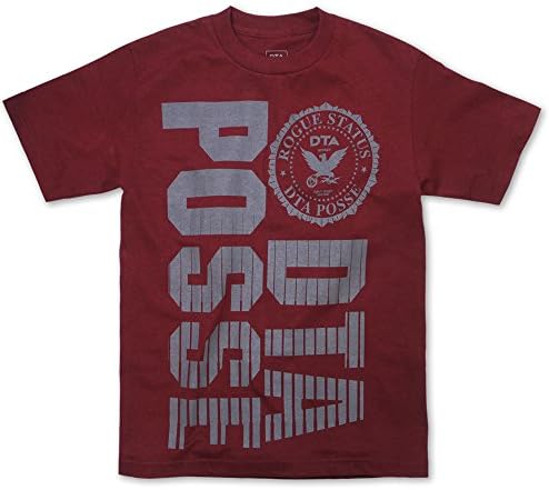 DTA New World Lines T-Shirt Burgundy Grey