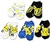 Pokemon Big Boys 5Pk No Show Socks, Assorted Bright, 6-8.5