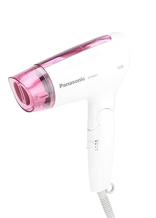 Panasonic EH-ND21-P62B 1200W Foldable Hair Dryer with Cool Air and Quick Dry Nozzle
