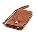 Galaxy S5 Case, JAHOLAN Dream Catcher Pattern Stand Flip Case Samsung S5 Wallet Case Premium PU Protective Leather Case for Samsung Galaxy S5 (Brown)
