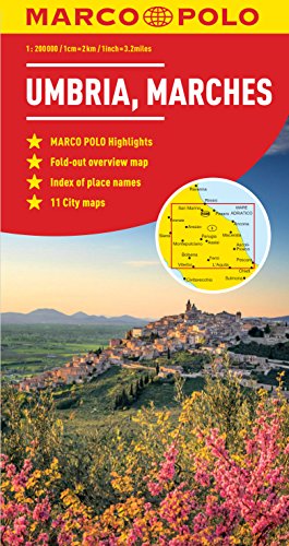 Umbria And The Marches Marco Polo Map (Marco Polo Maps) by Marco Polo Travel Publishing