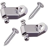 Electric Guitar String Retainers Tree Standard Roller String Guides Pack of 2pcs (Chrome)