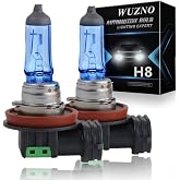 Wuzno H8 Halogen Headlight Bulb/Fog Light 12V 35W White 5000K Light Headlamp Super Bright