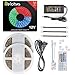 Relohas Led Strip Lights SMD 5050 2*16.4ft RGB Color Changing Lights Kit, Flexible Waterproof 300LEDS with Sponge Adhesive,44-Key IR Controller,for Holiday, Party, Indoor&Outdoor Decoration