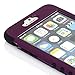 iPhone 6 Plus Case, oneCase 3-piece 3 in 1 Combo Hybrid High Impact Body Armor Hard PC & silicone Case Protective Cover for Apple iPhone 6 Plus 5.5 inch Screen with Screen protector (Purple/Black)