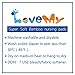 Love My Antibacterial Soft Bamboo Water Absorbent Nursing Pads for Breastfeeding Mothers, 6-Pairs