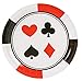 BLUE PANDA Disposable Casino Dinner Plates - Durable Casino Design - Ample 9-Inch Party Plate Capacity - Festive Party Decoration - 9 Inch, Pack of 80, Round