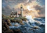 NEILDEN 5D Full Drill Diamond Painting Kit, DIY Diamond Number Rhinestone Painting Kits for Adults and Children Embroidery Diamond Arts Craft Home Decor 13.7×17.7 inch