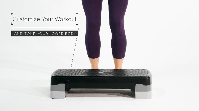 Gaiam-Essentials-Exercise-Step-Platform-Aerobic-Stepper-Bench-Fitness-Equipment-Workout-Deck-with-Adjustable-Riser-Height-Non-Slip-Textured-Surface