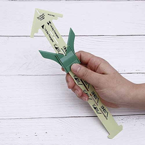 AhlsenL 2 Pack Sliding Gauges - Triangles Gauge & T Gauge 5-in-1 Sewing Gauge Multi-Functional Measuring Tool No-Hassle Easy Marking
