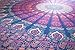 Folkulture Peacock Parade Bohemian Tapestry Hippie Wall Hanging, Indian Mandala Bedspread for Bedroom, Blue Bedding Blanket or College Dorm Room Art Décor, Queen Size Cotton Pink Purple Boho Spread