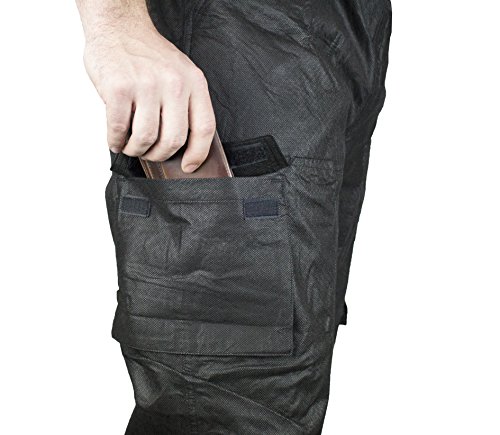 Compass RT33039-10-MD Raintek T50 Cargo Rain Pants, Black, Medium