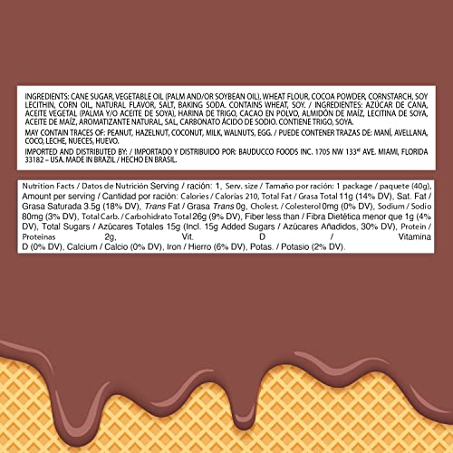 Bauducco Mini Chocolate Wafers Crispy Wafer Cookies With 3 Delicious, Indulgent Decadent