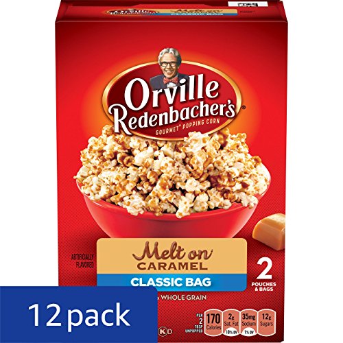 Orville Redenbacher's Popcorn, MeltOn Caramel, Classic Bag, 2Count