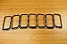 Jeep Grand Cherokee Gloss Black Trim Ring Grille Insert Set Mopar OEM