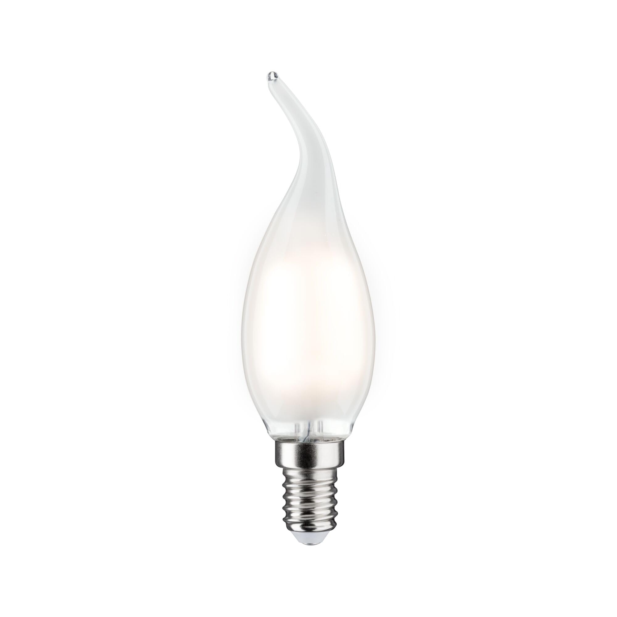 Paulmann 28688 LED Filament Candle lamp 4.8 watts lamp dimmable Satin 2700 K Warm White E14