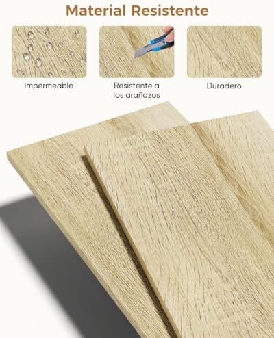 Mueble de TV, Mesa de TV para Salón, con Estantes Ajustables, para Televisores de hasta 65 Pulgadas, Estilo Moderno, 140 x 40 x 71 cm, Roble Claro — foto 7 de 8