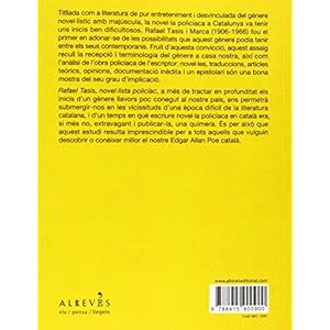 Rafael Tasis, novel·lista policíac