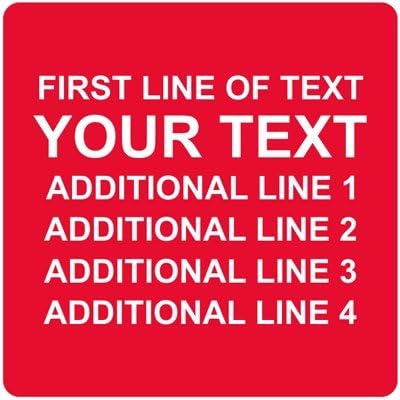 Custom Label With Text, 1.5" x 1.5", Gold Polyester Labels (Metallized Mylar), 100 Labels / pack