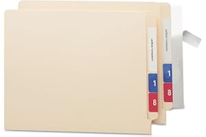 Smead Seal and View® Clear Label Protector, Size 8" W x 1-11/16" H Before Folding, 100 per Pack (67608)