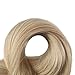 Full Shine Tape in Hair Extensions Human Hair 18 Inch Tape in Human Hair Extensions Color 6 Chestnut Brown Fading to 27 and 60 Platinum Blonde Seamless Skin Weft Tape Hair 50 Gram 20 Pcs