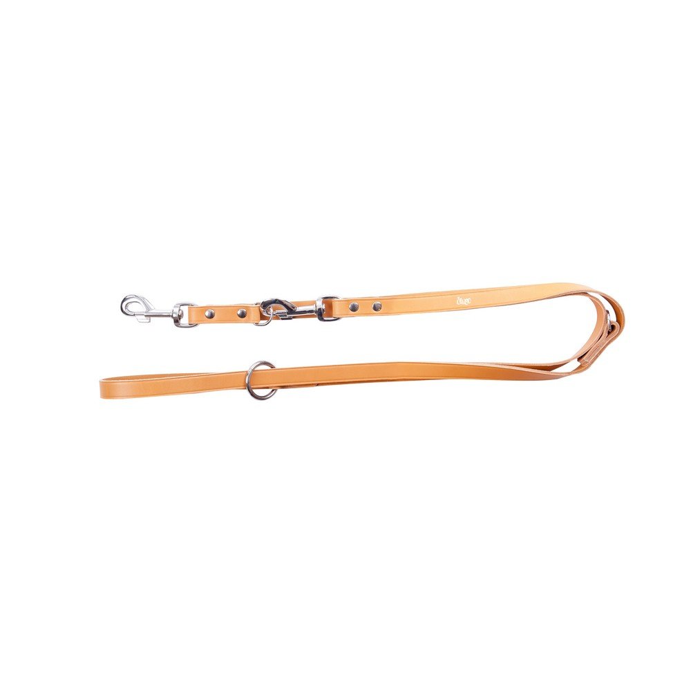 Dingo Long Leash for Dog Natural Genuine Leather Adjustable Lead for Daily Use 10256
